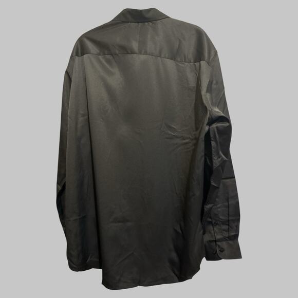 Flex Men’s Luxury Collection Designed In Italy Silky Feel Modern Dress Shirt XL - Picture 2 of 9